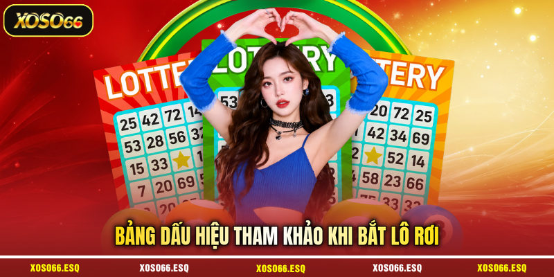 Bảng dấu hiệu tham khảo khi bắt lô rơi