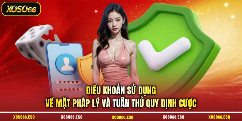 Điều khoản sử dụng về mặt pháp lý và tuân thủ quy định cược