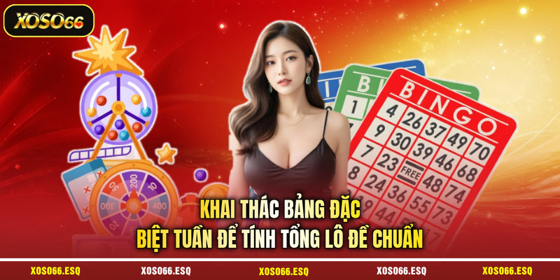 Khai thác bảng đặc biệt tuần để tính tổng lô đề chuẩn